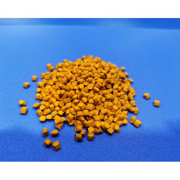 Non Toxic Yellow Plastic Masterbatch HDPE LDPE PE PP Carrier