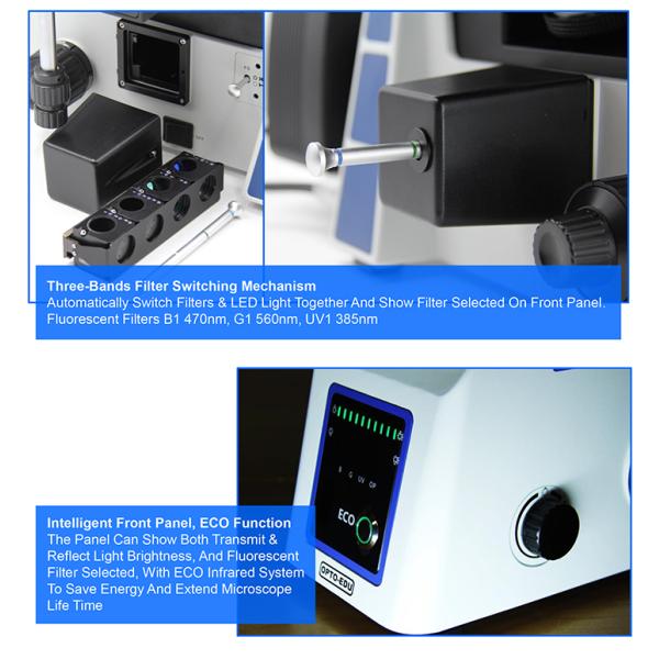 CE Semi Apo OPTO EDU Inverted Fluorescence Microscope