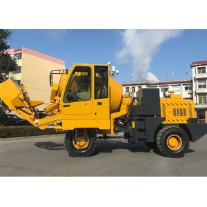 Mini Self Loading Concrete Mixer Truck , 1.5cbm Self Loading Transit Mixer