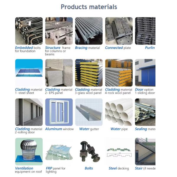 Pre Engineered Warehouse Steel Structure Building Assembled Quickly