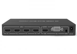 Quality Black HDCP 1.4 4K 4×1 Quad HDMI Multiviewer with 4 x HDMI input and 1 x HDMI output for sale