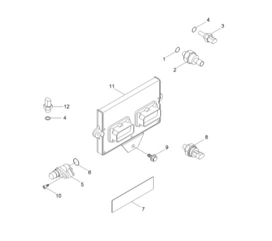 3990517 ECU QSB5.9 Engine Control Module For Hyundai Excavator Controller