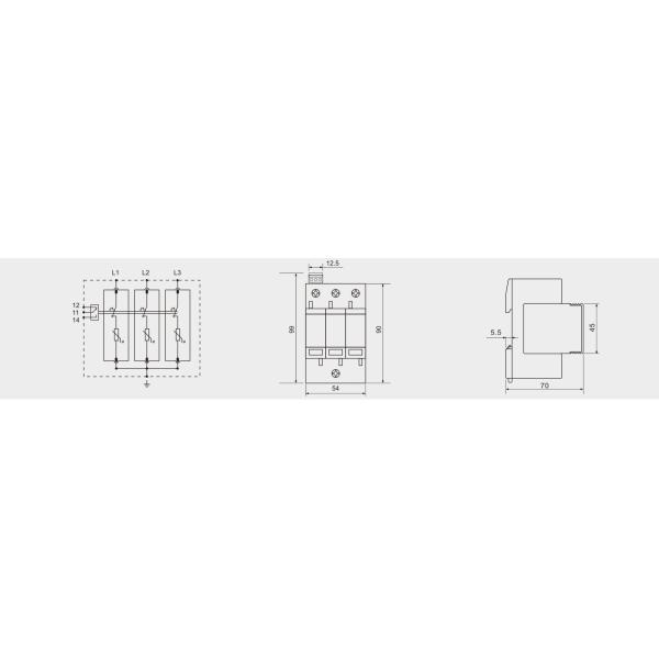 IP20 Type 2 Surge Protection Device