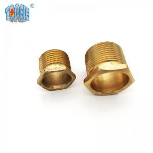 China Long / Short Type Male Threaded Brass Hexagon Bush 15mm 20mm 25mm on sale
