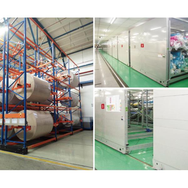 Electric Mobile Pallet Racking Rail-Guided Electric Mobile Rack Warehouse Storage Rack