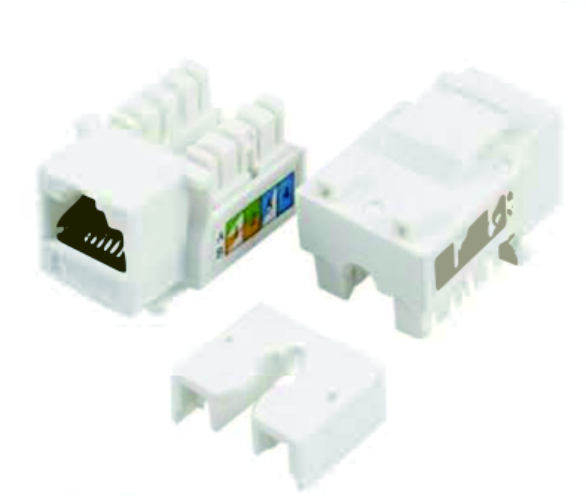 Cat.5e and Cat.6 RJ45 Keystone Jack Modules with Tool-less Type for Structured Cabling
