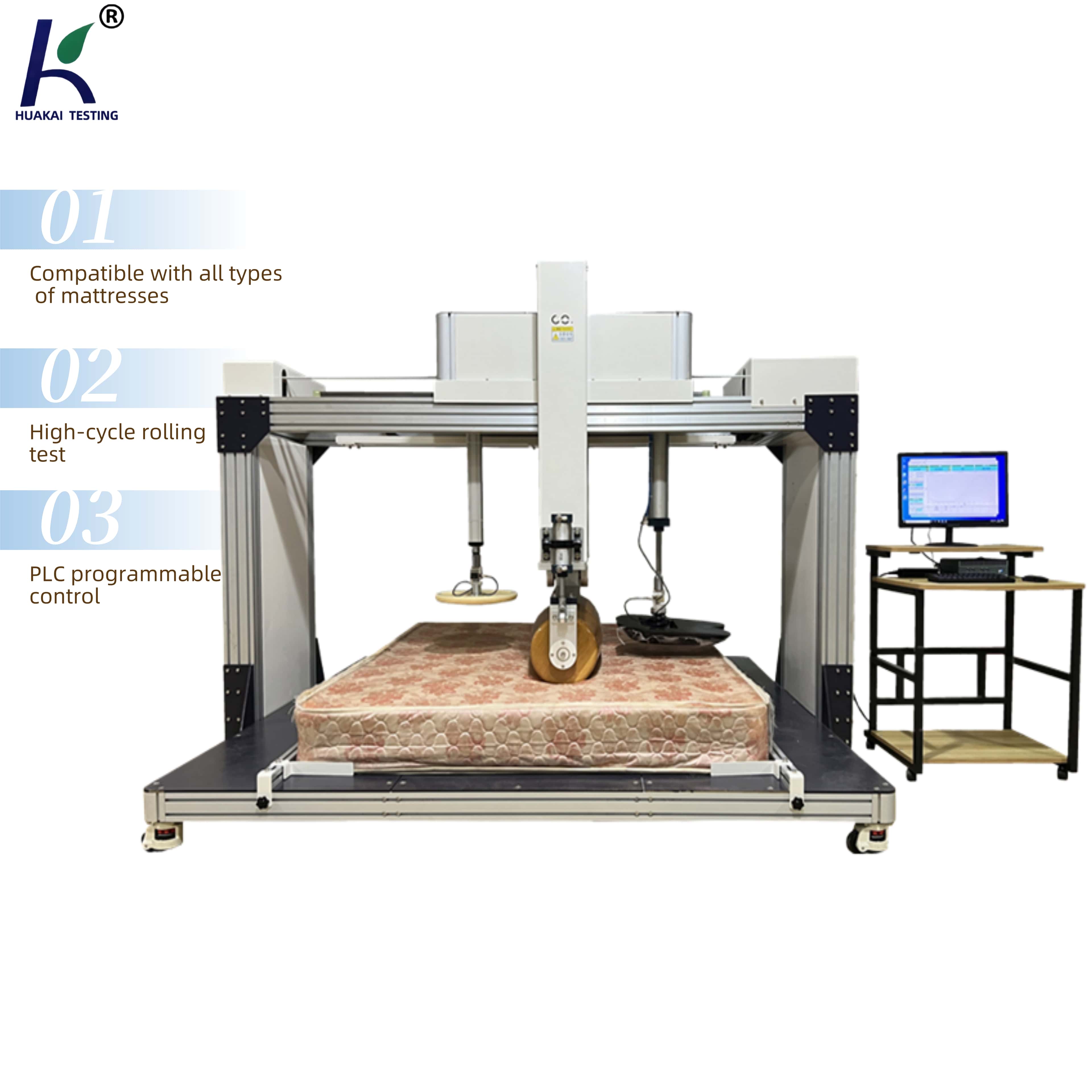 Multifunctional Mattress Roller Durability Testing Machine / Mattress Three-in-One Comprehensive Testing Machine