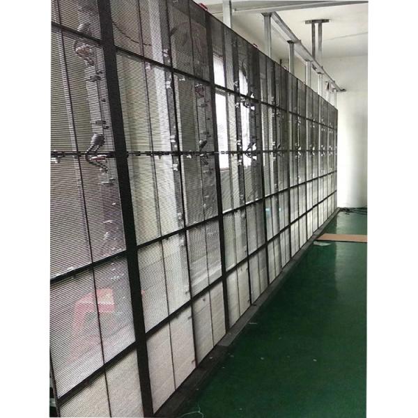 Full Color HD Flexible 4000cd/sqm Transparent Led Panel transparent led screen