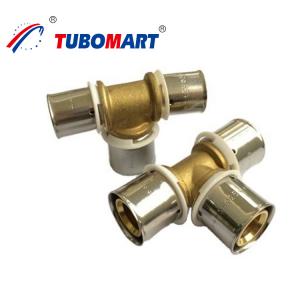 Quality Hpn58-3 CW617N CW602N Pex Press Fittings Union Elbow Tee Pex Pipe Fitting for sale