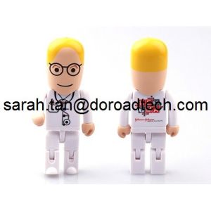 Quality Plastic Robot USB Memory Stick, Customized Figures Available for sale