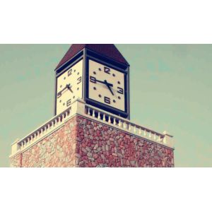 Quality train station building clock for sale
