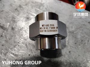 Quality ASTM A182 F316L M33 SP-83 B16.11 B1.20.1 HIGH PRESSURE SW STAINLESS STEEL FORGED THREAD NPT UNION FORGED PIPE FITTING for sale