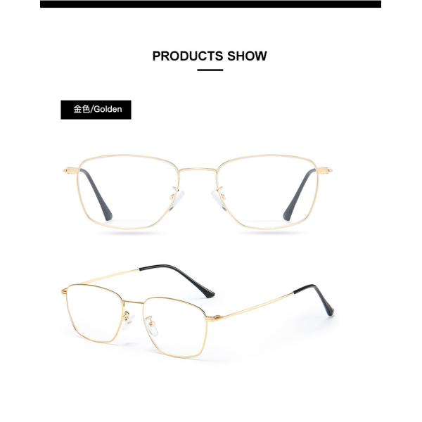 Metal Stainless Steel 140MM Men'S Reading Eyeglasses BSCI Designer Reading Glasses With Pouch