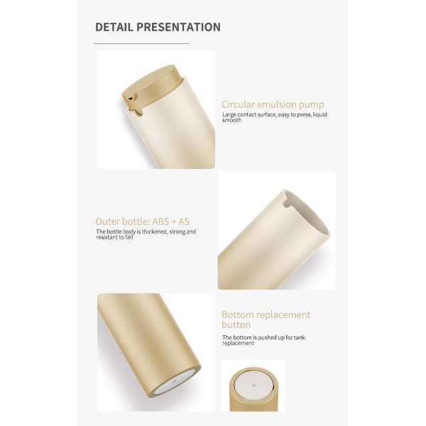 Abs Double Wall 30ml Refillable Lotion Bottle Recyclable Empty Foundation Bottle