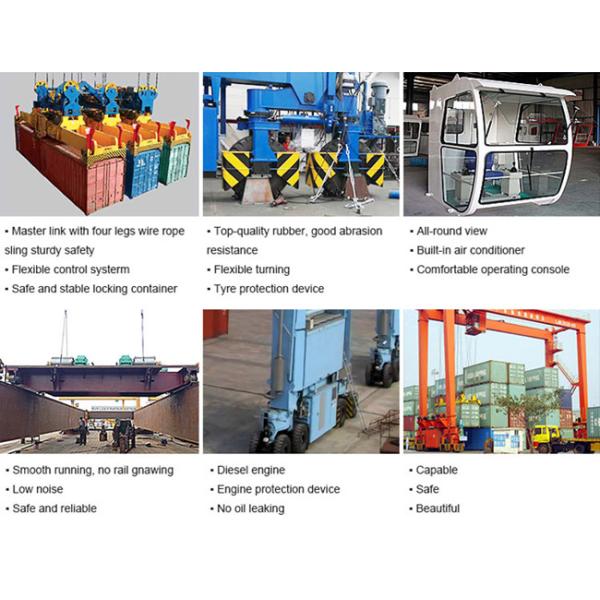 35T 40T Mobile Harbour Port Container Gantry Crane 320KN