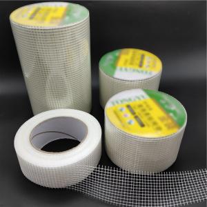 Quality Standard Self Adhesive Glass Fiber Mesh Tape White Color For Walls Cracks for sale