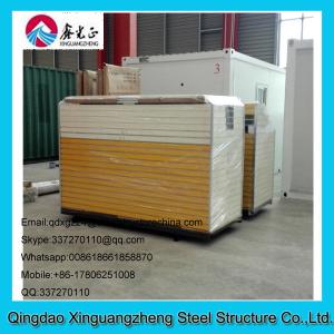 China Low cost and energy save sandwich panel frame contianer refugee camp tent house on sale