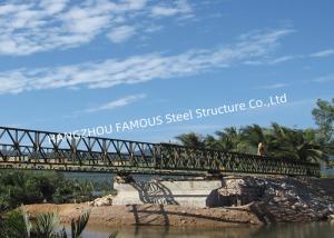 Quality Prefabricated Bailey Steel Bridge For Water Conservancy Project Portable Structural Steel Bridge With Supporting Piers for sale