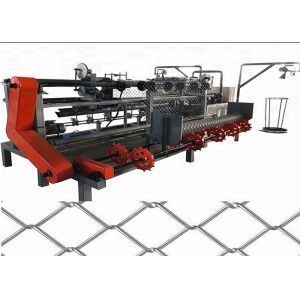Customized Chain Link Fence Equipment / Chain Link Weaving Machine Compact
