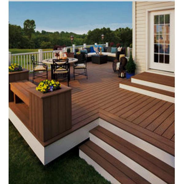 146 X 22mm Beech Wpc Timber Decking Recycled Outdoor Solid Composite Wood