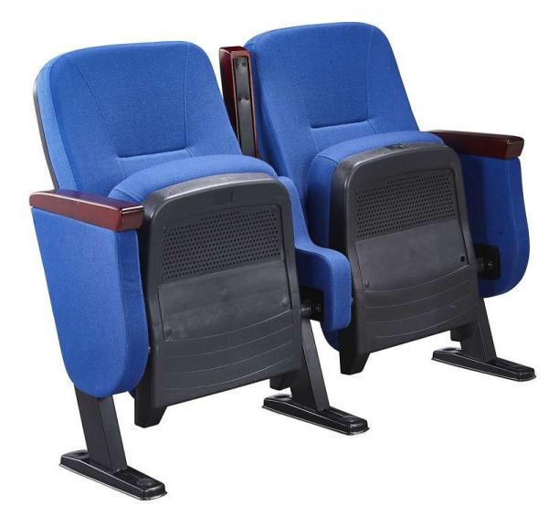 Buy 86CM Low Back Foldable Armrest Auditorium Theater Seating With Book Box at wholesale prices