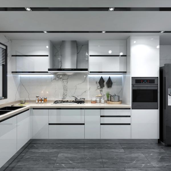 Customize Kitchen Cabinet High Gloss Modular Kitchen Cabinets for Durable Modern Style