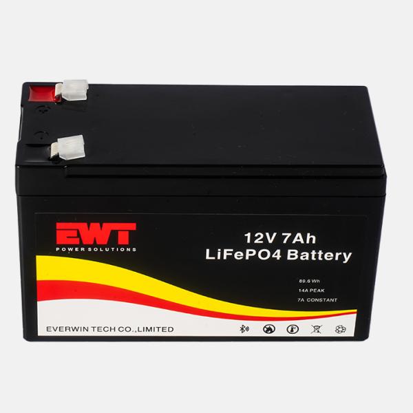 Rechargeable 12V Lithium Iron Phosphate Battery 12.8V 7Ah LFP Battery