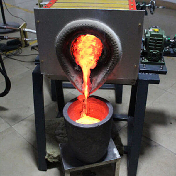Medium Frequency Induction Furnace Scrap Metal Melting Machine For Iron/Copper With Energy Efficiency