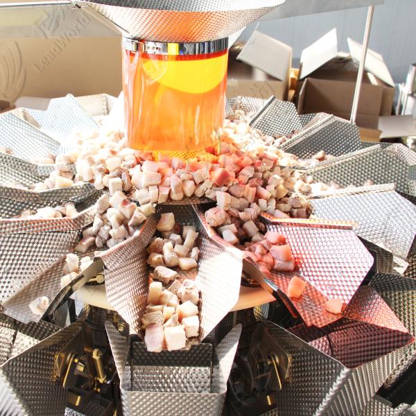 Canned Chicken Multi-Head Scale Automatic Solid Filling Machine