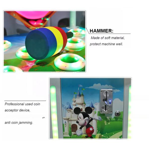 80W Indoor Amusement Arcade Machine Hit Mouse Rats Game Machines