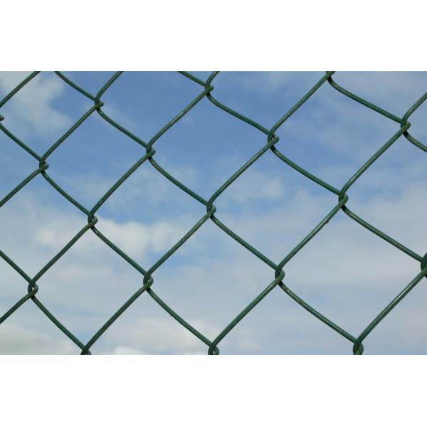 Q235 Steel Chain Wire Fence With Hot Dipped Glavanized , Powder Coated