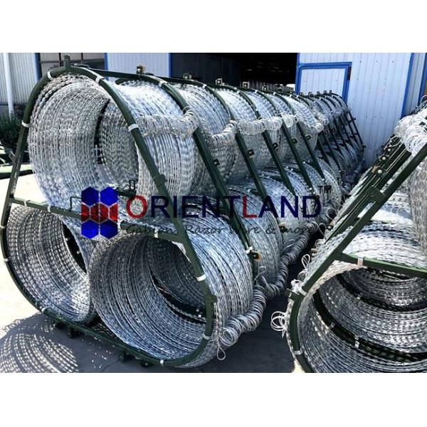 Concertina Razor Wire For Rapid Deployment System 2.5mm Diameter Triple Strand
