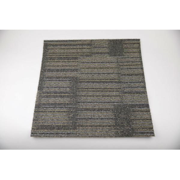 Striped multi level loop fireproof Nylon carpet tiles for office