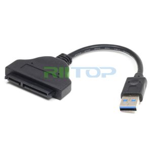 USB 3.0 To SATA Converter Adapter Serial ATA HDD Cable For 2.5" HD SSD