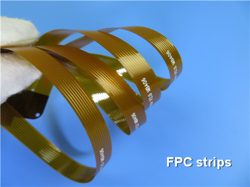 Polyimide 0.5mil Flexible PCB Board With Yellow Coverlay