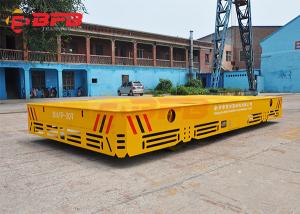 Quality SGS Battery Solid Wheels 20m/Min 65T Rail Transfer Cart for sale