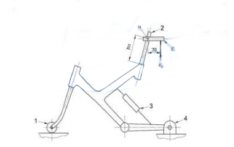 ISO 4210 Bicycle Frame Dynamic Fatigue Tester Vertical
