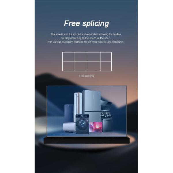 White 65 Inch Transparent OLED Display Commercial Use Translucent OLED