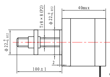 Casun Linear 42x42mm Tr8x8 Hybrid Stepper Motor For CNC Milling Machine