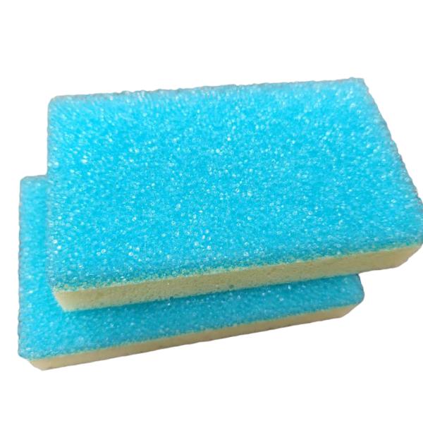 Temperature Sensitive Color Changing Kitchen Sponge Mixed Material Scrubber