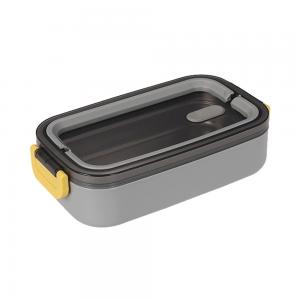 China Single Layer Metal Bento Lunch Box Capacity 2L Portable PP Material on sale