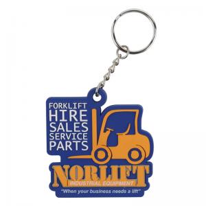 Quality Custom Designed 2D Flat Soft Touch PVC Rubber Keychain, Custom Promotional Business Advertising Gift for sale