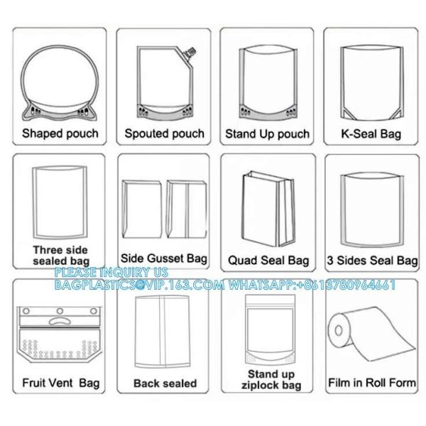 Opp Pla Packaging Bag Candy Bopp Clear Block Bottom Pouch Opp Square Bottom Bag Opp Cello Gusset Square Bottom Bag