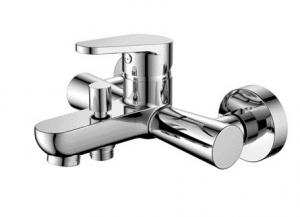 China Chrome Plated Bath Mixer Taps Single Lever In Wall Installation on sale