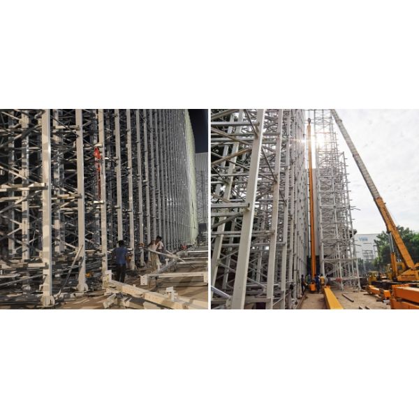 Single Deep pallet Stacker Crane ASRS, Floor Supported SRM(Storage Retrieval Machine), Automatic Storage And Retrieval System,Automation Logistics