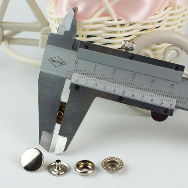Snap Press Studs Heavy Duty Hardness Metal Button Snaps Gold ODM