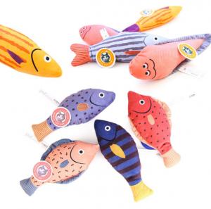 China Creative Natural Catnip Kitten Flippy Fish Cat Toy For Indoor Boredom on sale