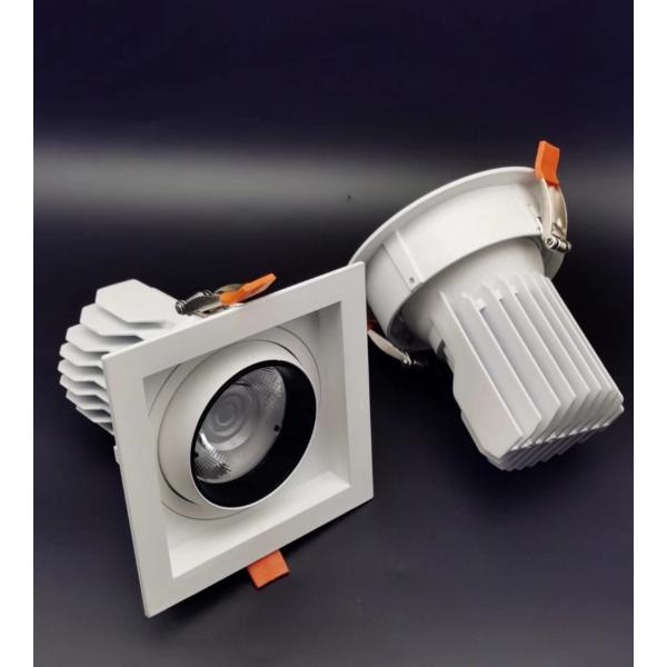 Restaurants 4 Inch Recessed Rotating Ceiling Light 15W Ra 90 Rust Prevention