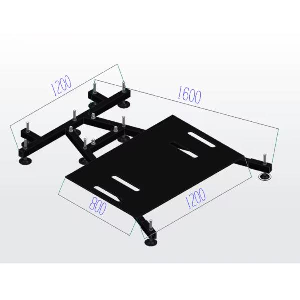 Portable Audio Line Array Lift Tower Square Triangle Aluminum Alloy Truss Speaker Tower