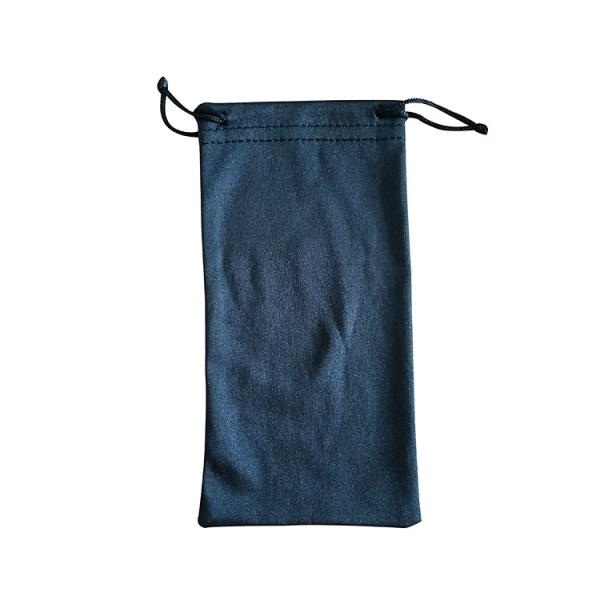 18*9cm Soft Microfiber Eyeglass Pouch Sunglasses Drawstring Bag Customization
